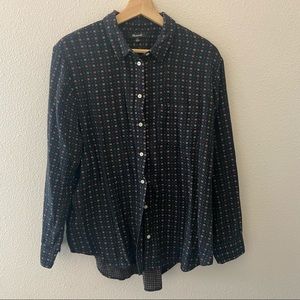 Madewell printed button up